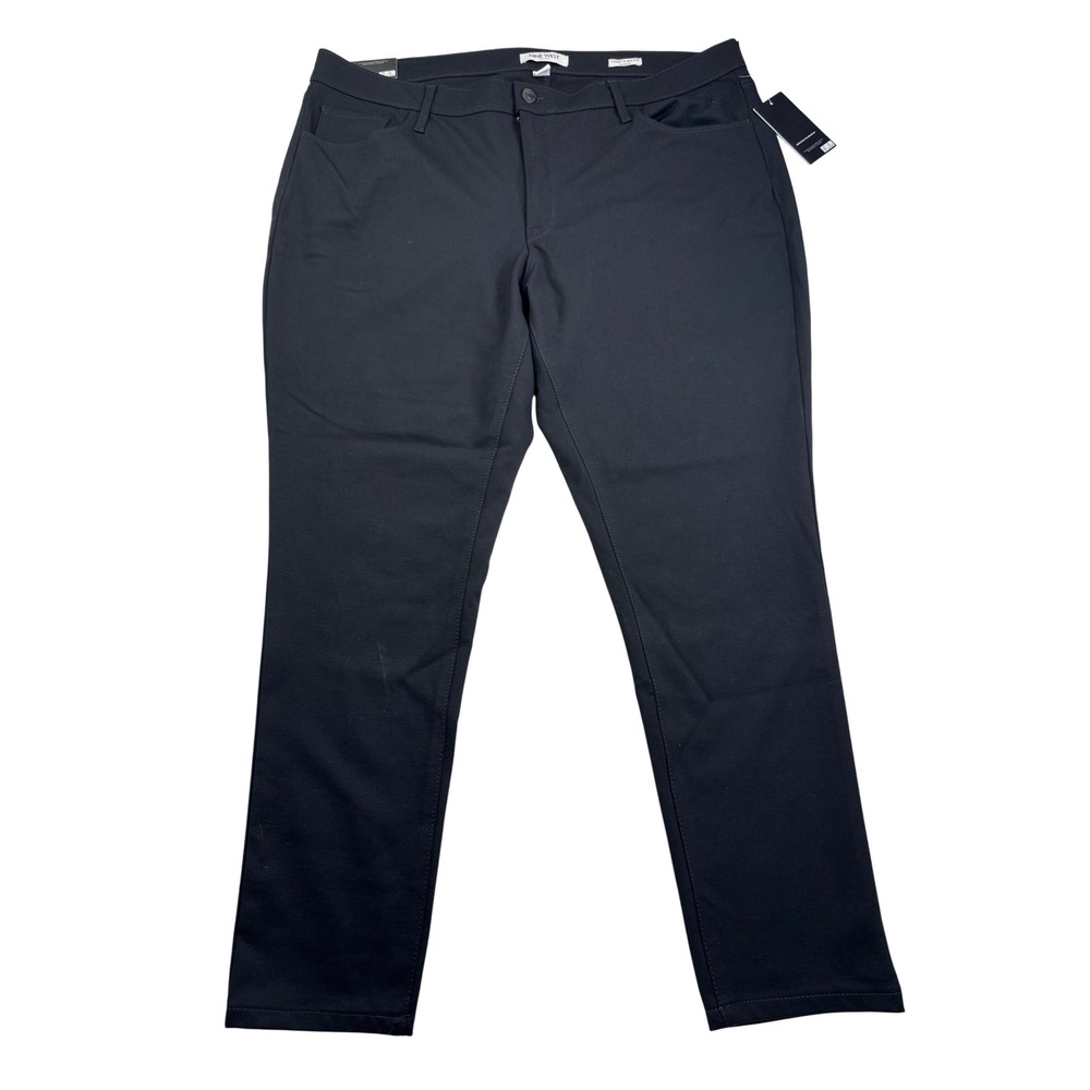 Nine West Jeans Cigarette Mid Rise Skinny Pants Black 20W NWT corp core